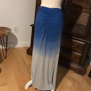 EUC boutique SEXY blue Hombre Maxi Skirt